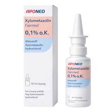 Abbildung: APONEO Xylometazolin Fairmed 0,1% o. K. Nasenspray 10 ml, Nasenspray PZN 19628617 