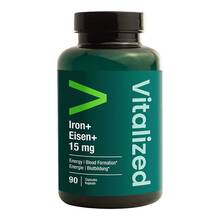 Abbildung: Vitalized Iron + / Eisen + 15 mg Kapseln 90 St, Kapseln PZN 19636893 