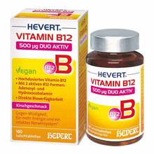 Abbildung: Vitamin B12 Hevert 500 µg Duo Aktiv Lutschtabletten Lutschtabletten, 180 St PZN 19636947