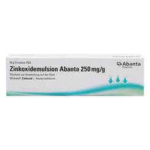 Abbildung: Zinkoxidemulsion Abanta 250 mg / g 50 g, Emulsion PZN 19641664 