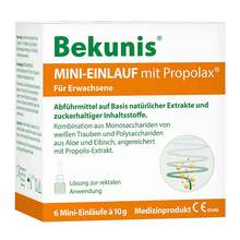 Abbildung: Bekunis Mini-Einlauf mit Propolax Klistiere 6 St, Klistiere PZN 19658127 