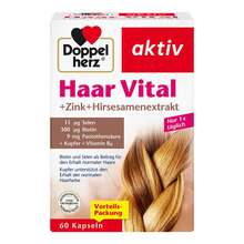 Abbildung: Doppelherz Haar Vital + Zink + Hirse Kapseln 60 St, Kapseln PZN 19760268 