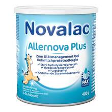 Novalac Allernova Plus Spezialnahrung 0 - 36 Monate 400 g