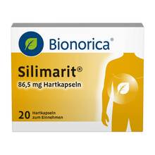 Abbildung: Silimarit 86,5 mg Hartkapseln 20 St, Hartkapseln PZN 19981236 