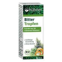 Abbildung: Hübner Bitter Tropfen Bio FR-Bio-01 Tropfen 20 ml, Tropfen PZN 20038482 