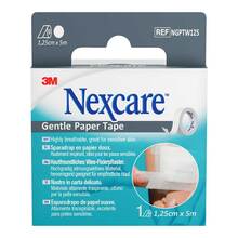 Abbildung: Nexcare Gentle Paper Tape 1,25 cmx5 m weiß Rolle 1 St, Pflaster PZN 20089249 