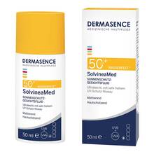 Abbildung: Dermasence Solvineamed Sonnenschutz Gesichts Fluid LSF 50 + 50 ml, Lotion PZN 20097881 