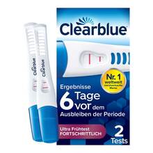 Clearblue Schwangerschaftst.6 Tage vor 2 Hormone 2 St