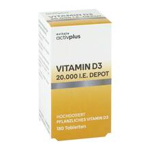 Abbildung: Activplus Vitamin D3 20.000 I.E. Depot Tabletten 180 St, Tabletten PZN 20119565 