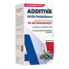Abbildung: Additiva heiße Heidelbeere Pulver Sachets 100 g, Pulver PZN 20177278 