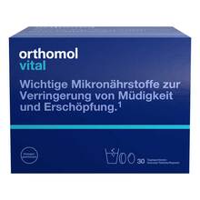 Abbildung: Orthomol Vital Granulat / Tablette / Kapseln Orange 30 St, Kombipackung PZN 20182799 
