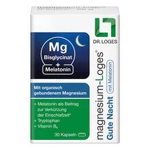 Magnesium-Loges Gute Nacht mit Melatonin Kapseln 30 St