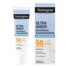 Abbildung: Neutrogena Ultra Sheer unsichtbares feuchtigkeitsspendendes Sonnensschutzfluid LSF50 50 ml, Creme PZN 20299136 