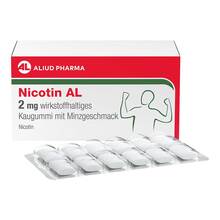 Abbildung: Nicotin AL 2 mg wirkstoffh.Kaugummi mit Minzgeschm 204 St, Kaugummi PZN 20335665 