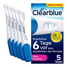 Abbildung: Clearblue Schwangerschaftst.Ultra frühe Erken.Urin 5 St, Test PZN 20629125 