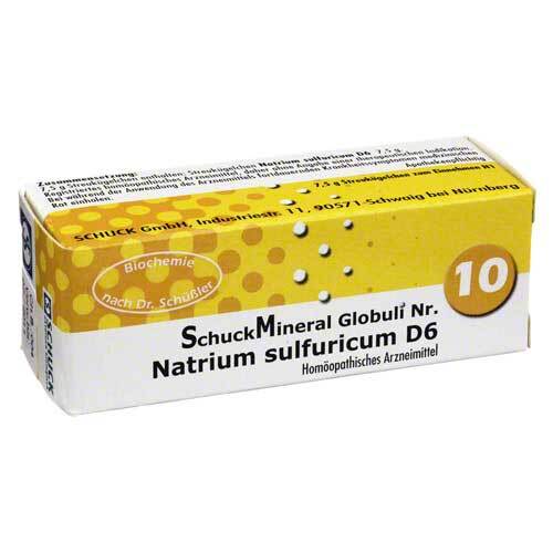 Schuckmineral Globuli 10 Natrium sulfuricum D6 - 1