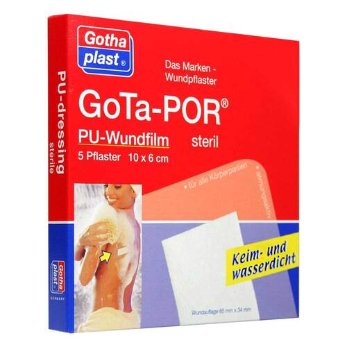 Gota-Por PU Wundfilm 10x6 cm steril Pflaster - 1