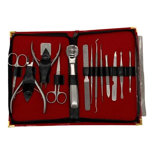 Manicure Pedicure Etui 14teilig rostfrei - 1