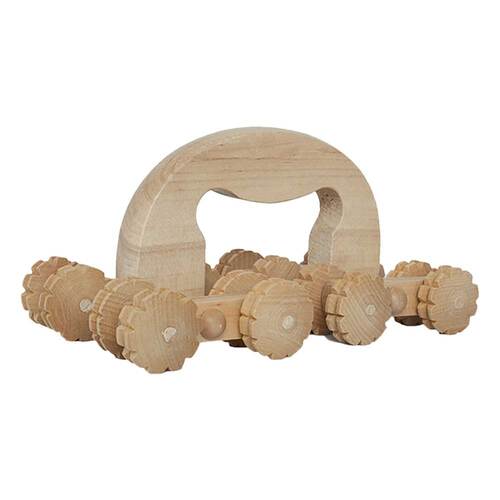 Massageroller Holz mit B&uuml;gel + 8 Achsen - 1