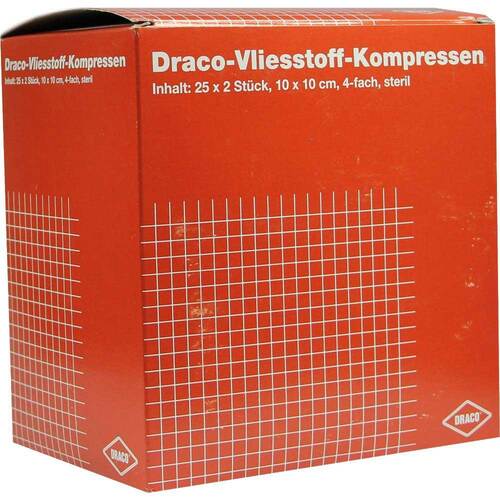 Vliesstoff-Kompressen 10x10 cm steril 4fach - 1