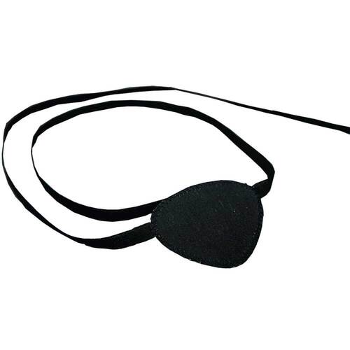 Augenklappe mit Bindeband schwarz - 1