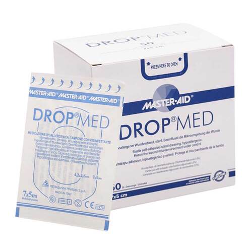 Drop med 7x5 cm Wundverband Master Aid - 1