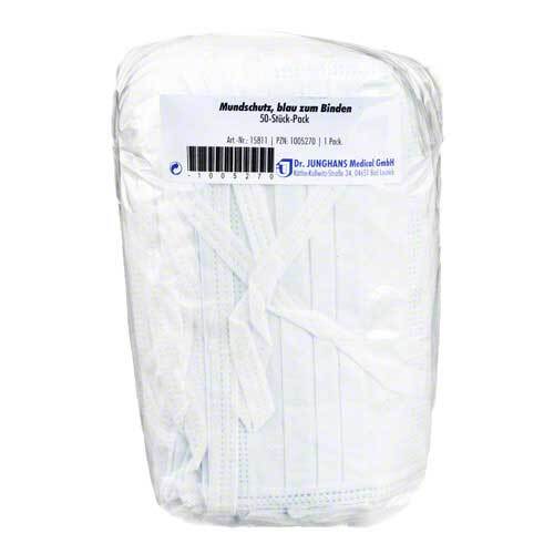 Mundschutz blau z.Binden - 1