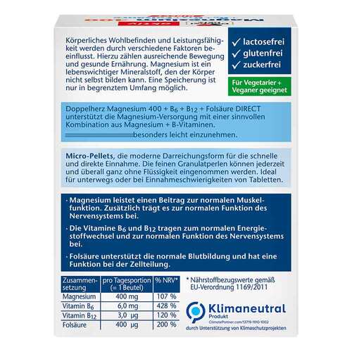 Doppelherz Magnesium+B-Vitamine direct Pellets - 2