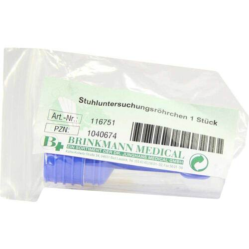 Stuhluntersuchungsr&ouml;hrchen Kunststoff - 1