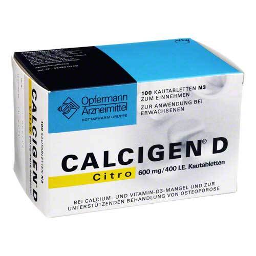 Calcigen D Citro 600 mg / 400 I.E. Kautabletten - 1