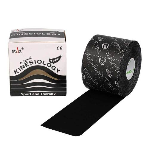 Kinesiotape Nasara 5cmx5m schwarz - 2