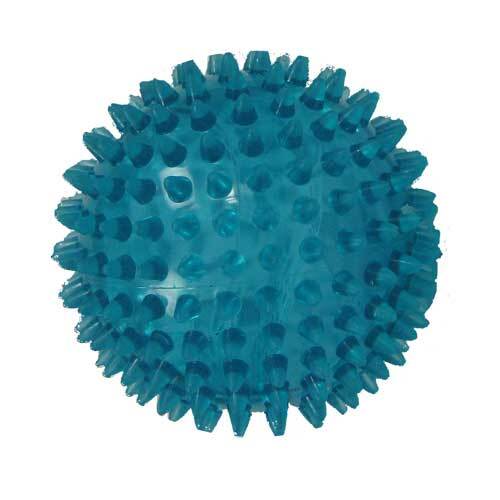 Igelball 10cm blau transpare - 1