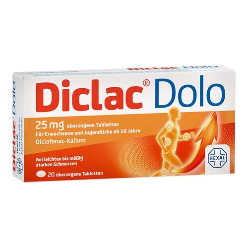 Diclac Dolo 25 mg &uuml;berzogene Tabletten - 1