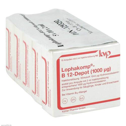 Lophakomp B 12 Depot 1000 µg Injektionsl&ouml;sung - 1