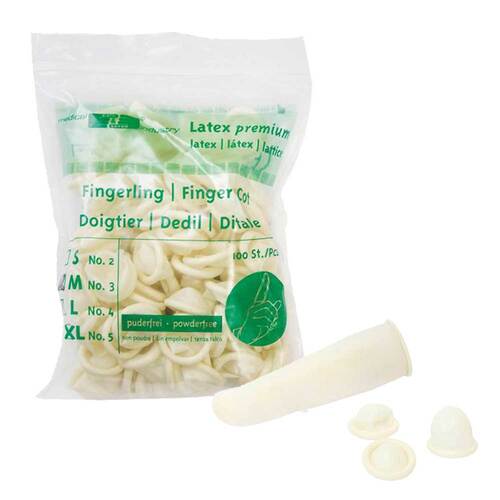 Fingerling Latex Gr&ouml;&szlig;e 3 unsteril puderfrei 9777 - 1