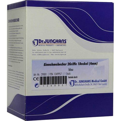 Einnehmebecher mit 2 Gri + DE 4mm blau - 1