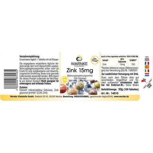 Zink 15 mg Tabletten - 4