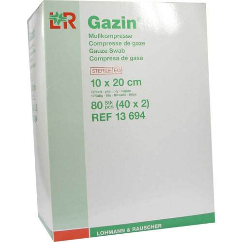 Gazin Kompressen 10x20cm 12f - 1