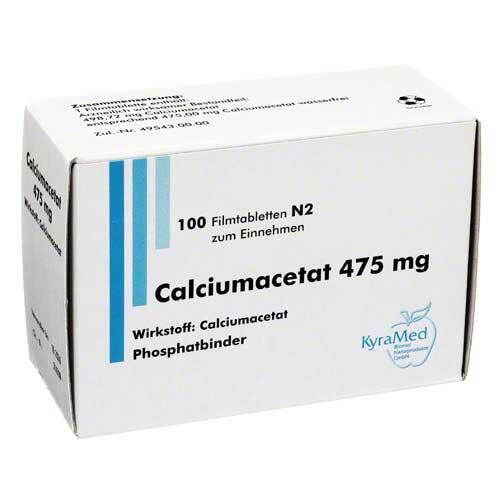 Calciumacetat 475 mg Filmtabletten - 1