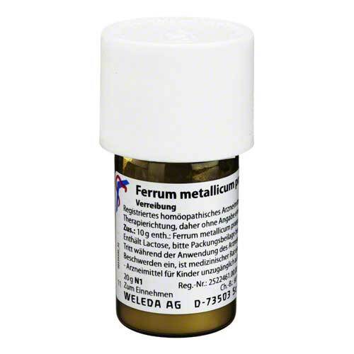 Ferrum metallicum Pr&auml;parat D 6 Trituration - 1