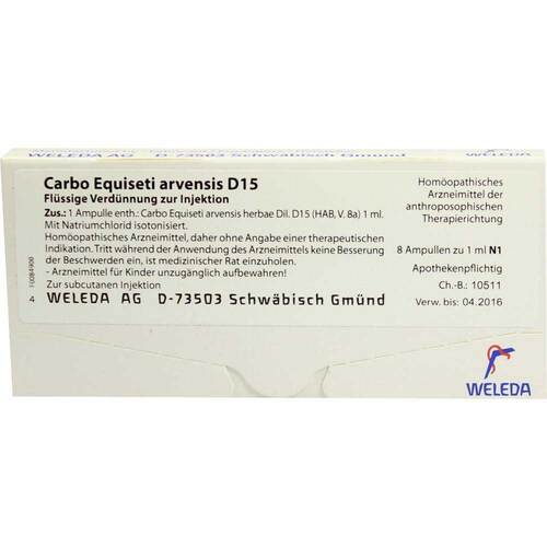 Carbo Equiseti arvensis D 15 Ampullen - 1