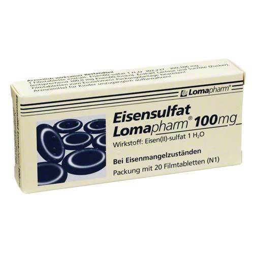 Eisensulfat Lomapharm 100 mg Filmtabletten - 1