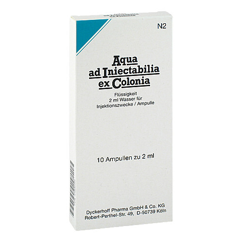 Aqua AD Iniectabilia ex Colonia Ampullen - 1