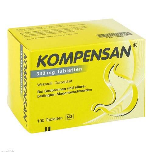 KOMPENSAN® 340mg Tabletten – Bei Sodbrennen  - 1