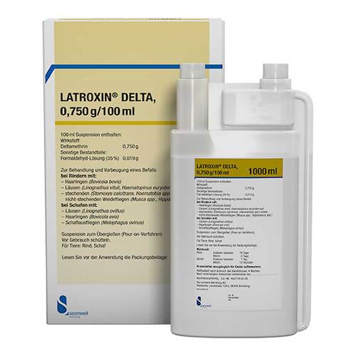Latroxin Delta Suspension zum &Uuml;bergie&szlig;en f&uuml;r Rinder und Schafe - 1