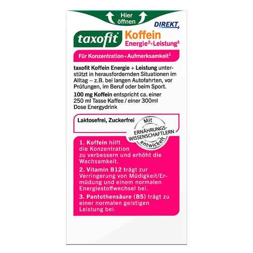 Taxofit Koffein B12 Energie Direkt Granulat - 6