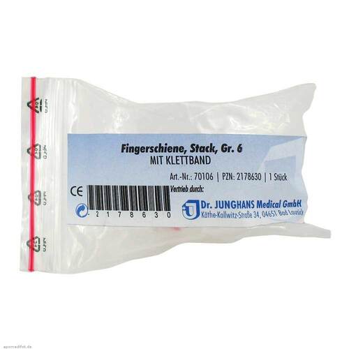 Fingerschiene nach Stack Gr&ouml;&szlig;e 6 Klettband - 1