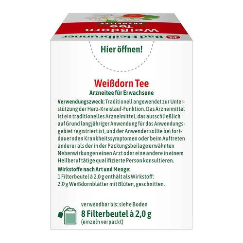 Bad Heilbrunner Tee Wei&szlig;dorn Beutel - 2