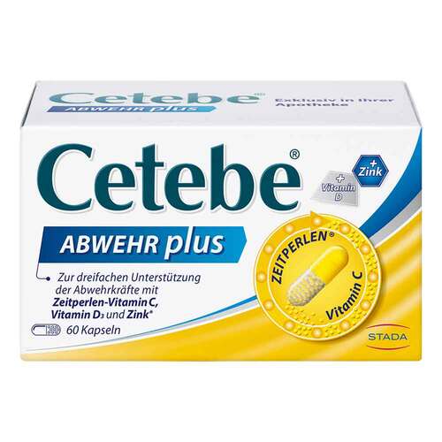 Cetebe Abwehr plus Vitamin C + Vitamin D3 + Zink Kapseln - 1