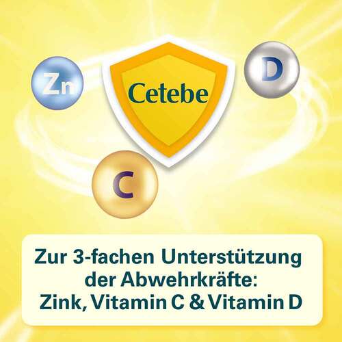 Cetebe Abwehr plus Vitamin C + Vitamin D3 + Zink Kapseln - 3